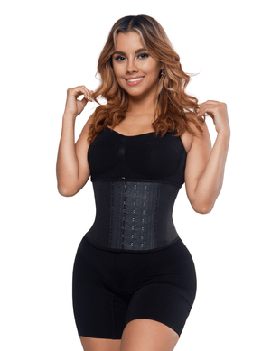 SqueezMeSkinny1 Activewear Black / XXXS Medium Torso 10" Sport Waist Trainer W/3 Rows of Hooks