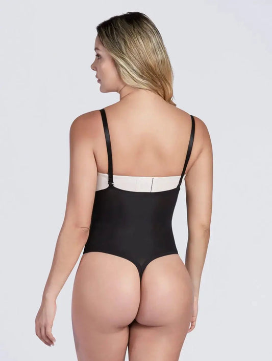 SHAPERLOVE Convertible Strap Thermal Thong Bodysuit