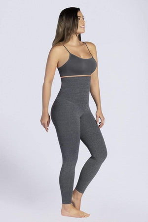 Curveez Sportswear S / GRAY CURVY SHAPING HI-WAIST LEGGINGS